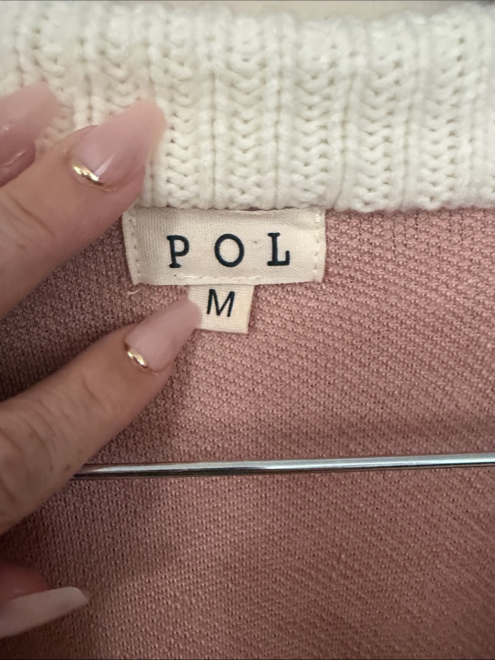 POL Cream and Pink Multi Tweed Button Front Cardigan - Picture 2 of 6